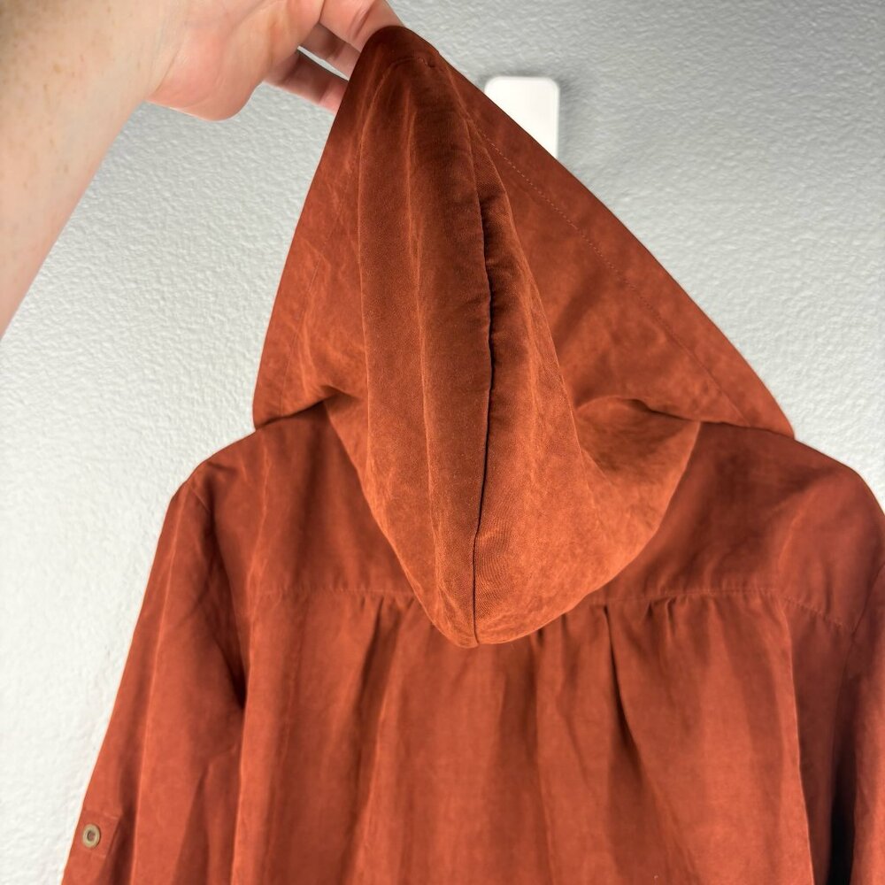 May & July Burnt Orange Waist Cinch Jacket - Picture 5 of 7